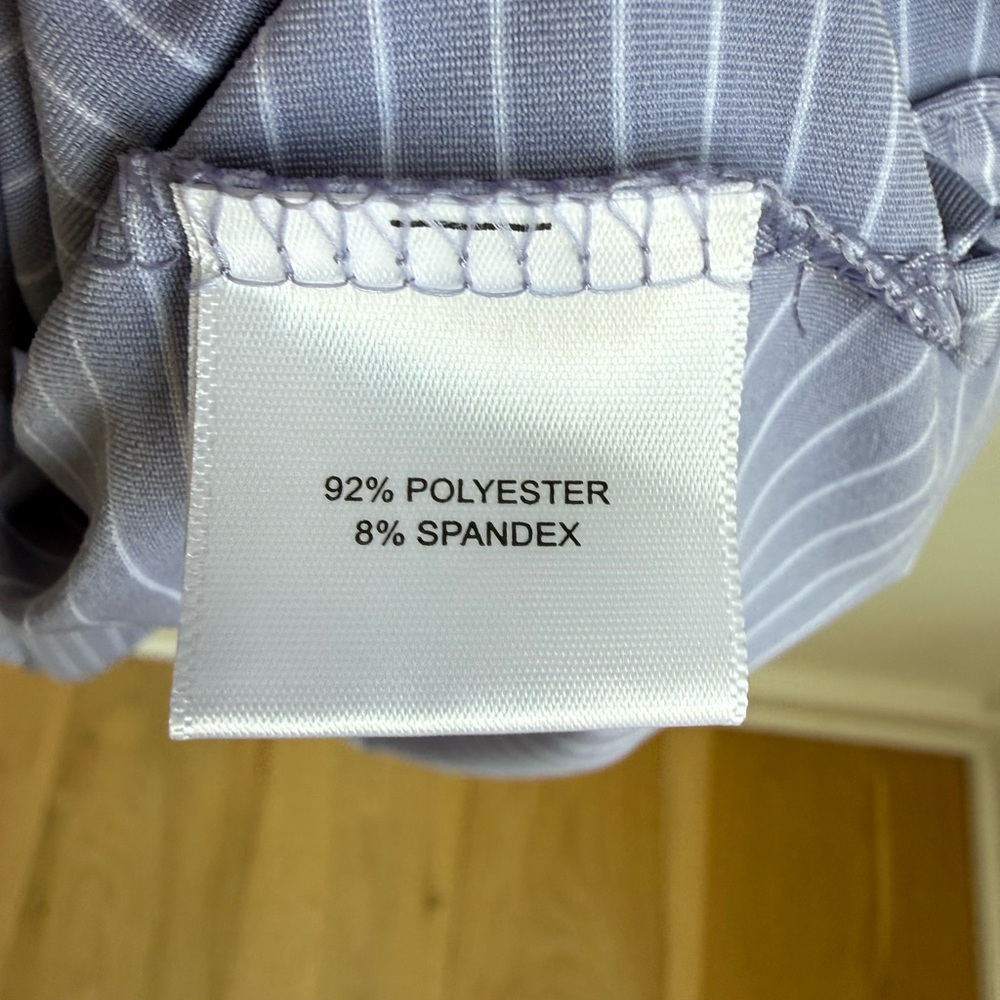 Peter Millar Men’s Lavender Striped Performance Polo - Picture 5 of 6